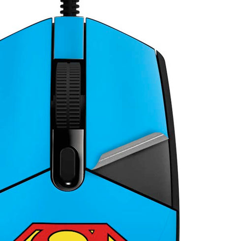 DC Comics Superman Official Logo G203 Prodigy RGB Wired Gaming Mouse Skin