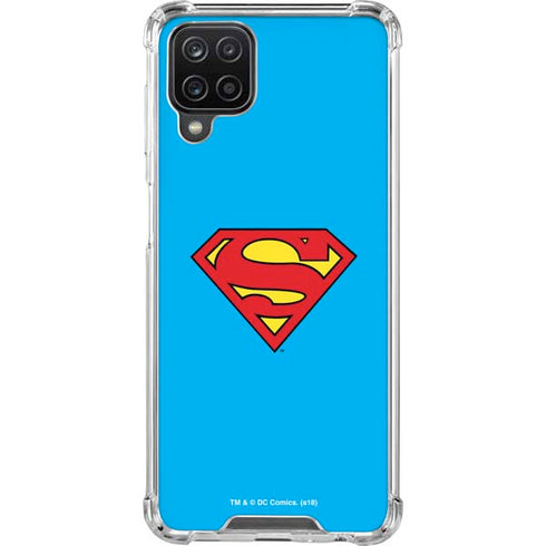 DC Comics Superman Official Logo Galaxy A12 Clear Case