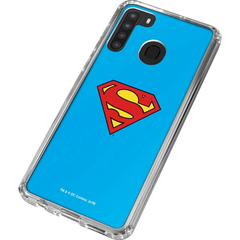 DC Comics Superman Official Logo Galaxy A21 Clear Case