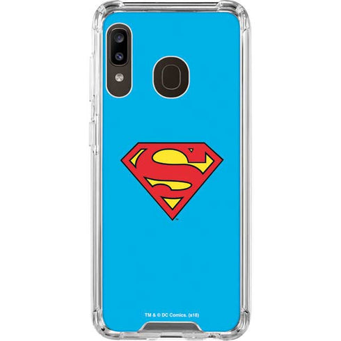 DC Comics Superman Official Logo Galaxy A30 Clear Case