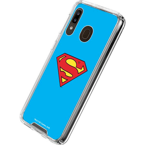 DC Comics Superman Official Logo Galaxy A30 Clear Case