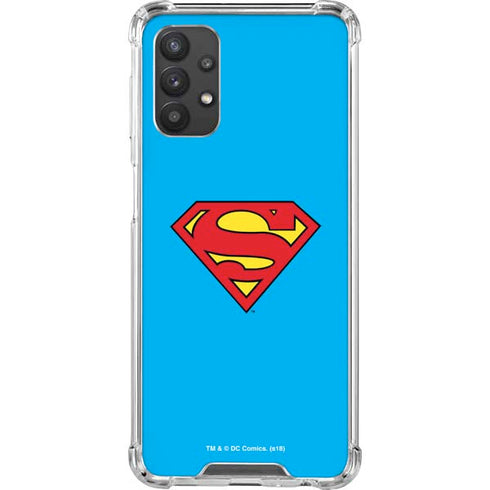 DC Comics Superman Official Logo Galaxy A32 5G Clear Case