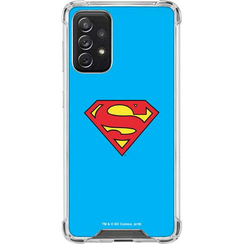 DC Comics Superman Official Logo Galaxy A72 5G Clear Case