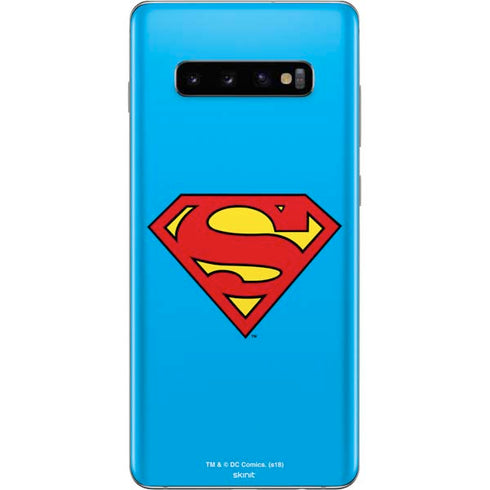 DC Comics Superman Official Logo Galaxy S10 Plus Skin