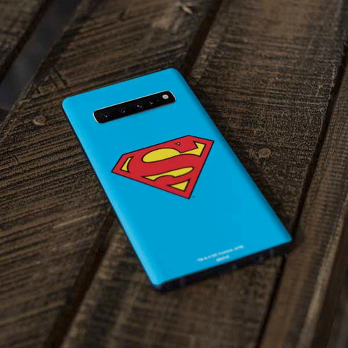 DC Comics Superman Official Logo Galaxy S10 Plus Skin
