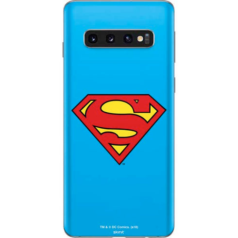 DC Comics Superman Official Logo Galaxy S10 Skin