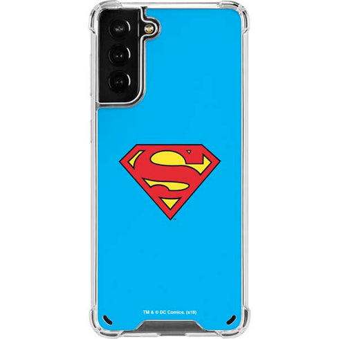 DC Comics Superman Official Logo Galaxy S21 Plus 5G Clear Case