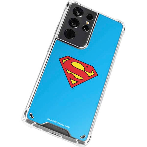DC Comics Superman Official Logo Galaxy S21 Ultra 5G Clear Case