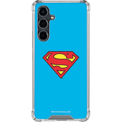 DC Comics Superman Official Logo Galaxy S23 FE Clear Case
