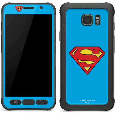 DC Comics Superman Official Logo Galaxy S7 Active Skin