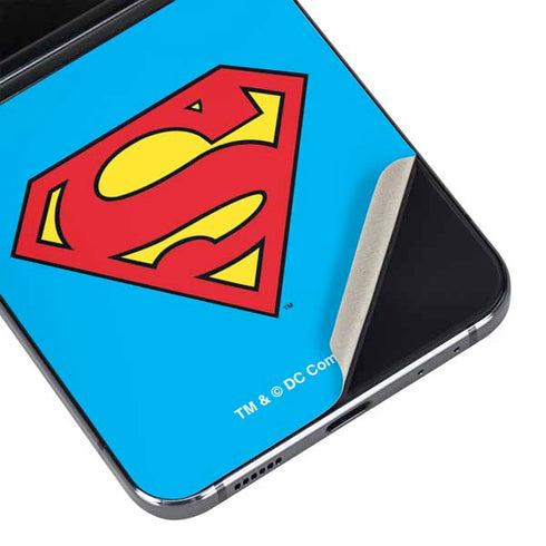 DC Comics Superman Official Logo Galaxy Z Flip5 5G Skin