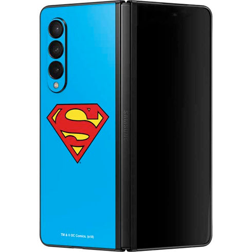 DC Comics Superman Official Logo Galaxy Z Fold3 5G Skin