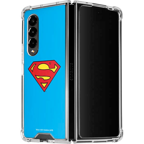 DC Comics Superman Official Logo Galaxy Z Fold4 5G Clear Case