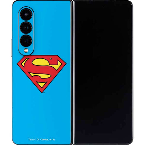 DC Comics Superman Official Logo Galaxy Z Fold4 5G Skin