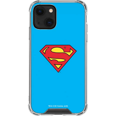 DC Comics Superman Official Logo iPhone 14 Plus Clear Case
