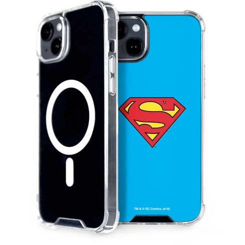DC Comics Superman Official Logo iPhone 14 Plus MagSafe Case