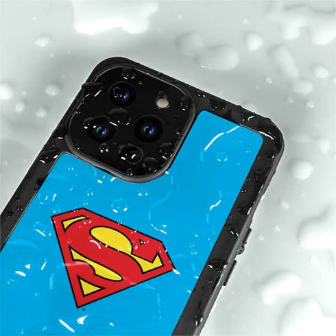 DC Comics Superman Official Logo iPhone 14 Pro Max Waterproof Case