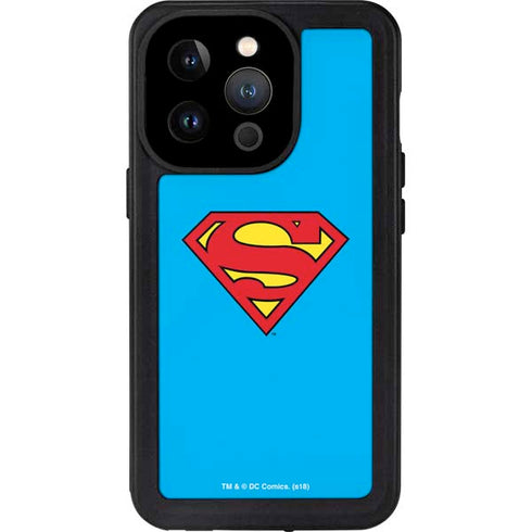 DC Comics Superman Official Logo iPhone 14 Pro Waterproof Case