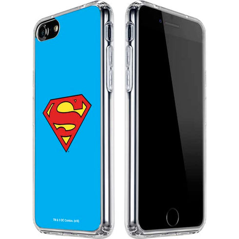 DC Comics Superman Official Logo iPhone SE (2nd & 3rd Gen) Clear Case