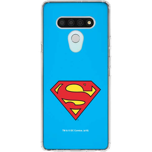 DC Comics Superman Official Logo LG Stylo 6 Clear Case