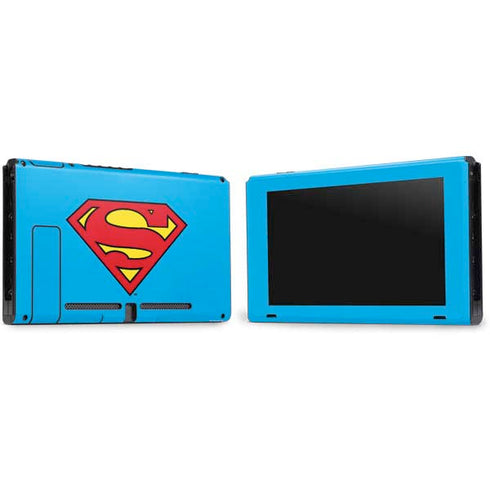 DC Comics Superman Official Logo Nintendo Switch Bundle Skin