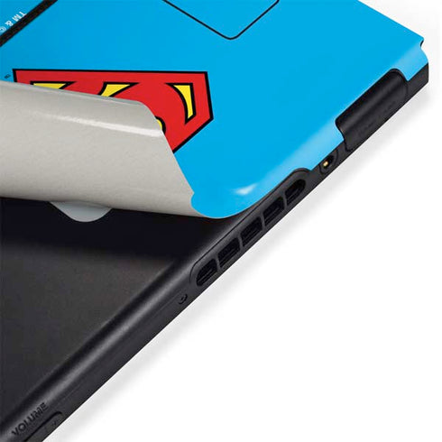 DC Comics Superman Official Logo Nintendo Switch Bundle Skin