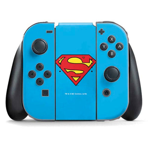 DC Comics Superman Official Logo Nintendo Switch (2017-2021) Joy-Con Controller Skin