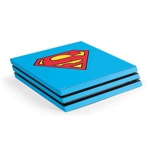 DC Comics Superman Official Logo PS4 Pro Console Skin