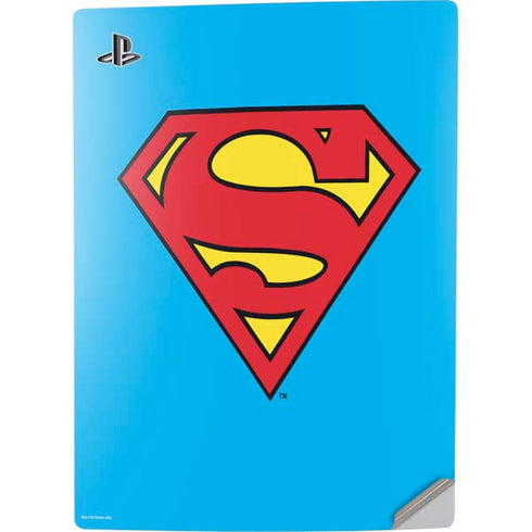 DC Comics Superman Official Logo PS5 Digital Edition Console Skin