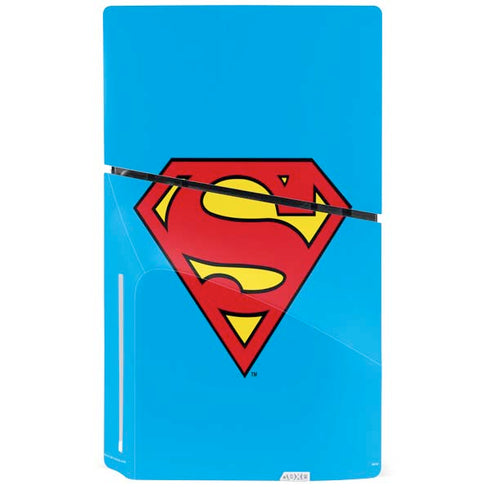 DC Comics Superman Official Logo PS5 Slim Disk Console Skin