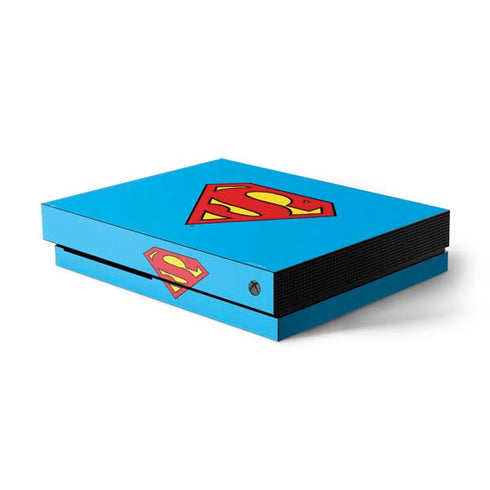DC Comics Superman Official Logo Xbox One X Console Skin