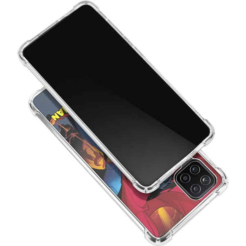 DC Comics Superman Action Flying Pose Galaxy A12 Clear Case