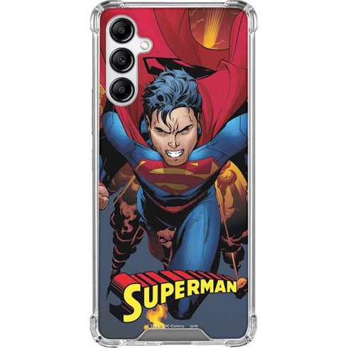 DC Comics Superman Action Flying Pose Galaxy A14 5G Clear Case