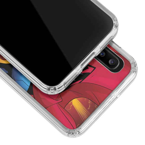 DC Comics Superman Action Flying Pose Galaxy A30 Clear Case