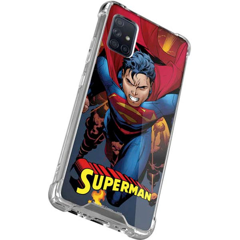 DC Comics Superman Action Flying Pose Galaxy A51 5G Clear Case