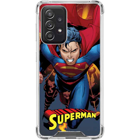 DC Comics Superman Action Flying Pose Galaxy A52 5G Clear Case