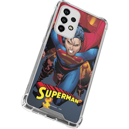 DC Comics Superman Action Flying Pose Galaxy A53 5G Clear Case