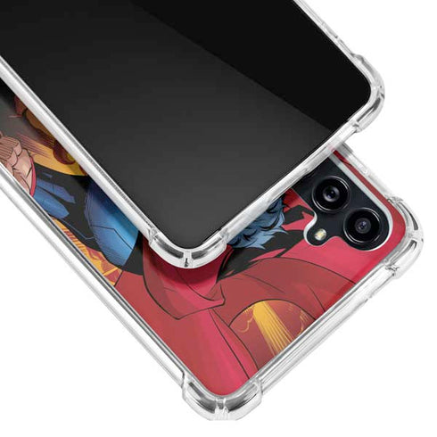 DC Comics Superman Action Flying Pose Galaxy A54 5G Clear Case
