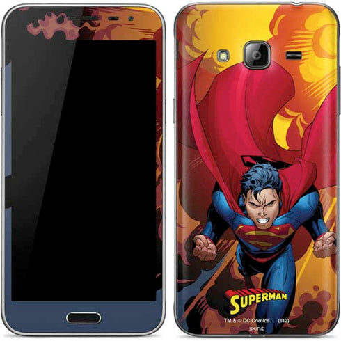 DC Comics Superman Action Flying Pose Galaxy J3 Skin