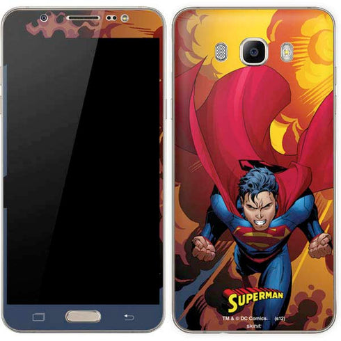 DC Comics Superman Action Flying Pose Galaxy J7 Skin