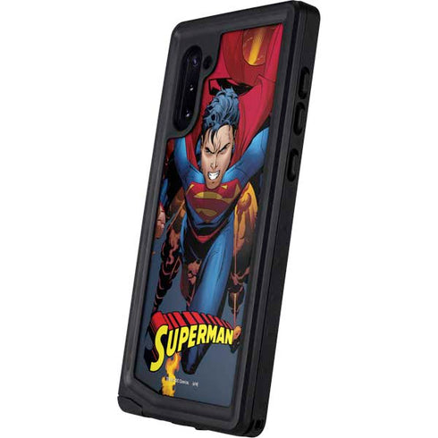 DC Comics Superman Action Flying Pose Galaxy Note 10 Waterproof Case