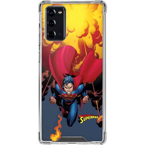 DC Comics Superman Action Flying Pose Galaxy Note20 5G Clear Case