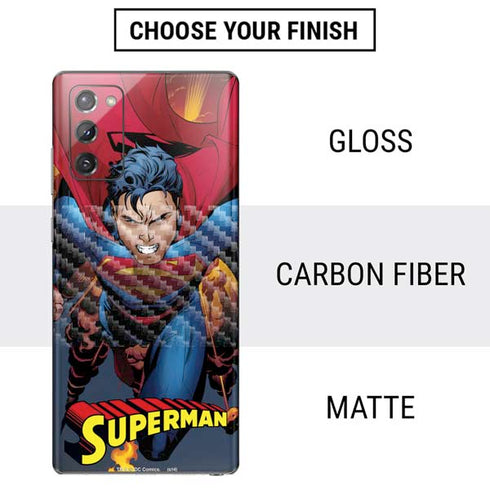 DC Comics Superman Action Flying Pose Galaxy Note20 5G Skin