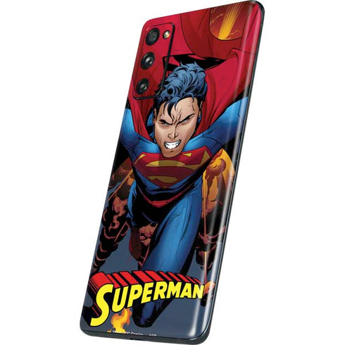 DC Comics Superman Action Flying Pose Galaxy S20 Fan Edition Skin