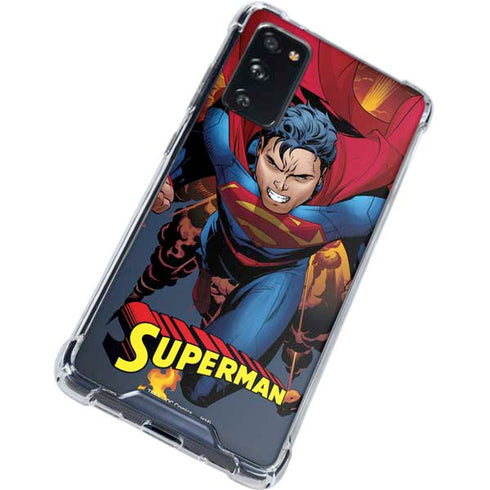 DC Comics Superman Action Flying Pose Galaxy S20 FE Clear Case