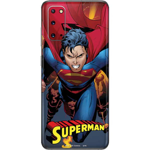 DC Comics Superman Action Flying Pose Galaxy S20 Skin