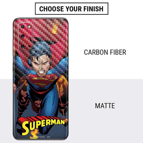DC Comics Superman Action Flying Pose Galaxy S20 Skin