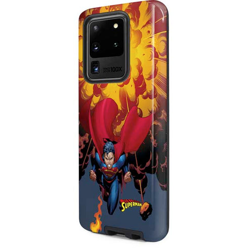 DC Comics Superman Action Flying Pose Galaxy S20 Ultra 5G Pro Case