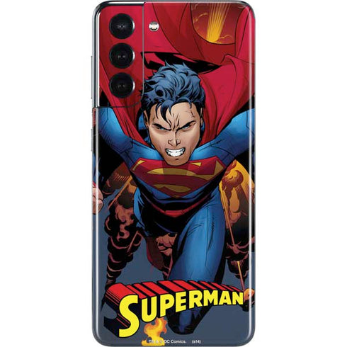 DC Comics Superman Action Flying Pose Galaxy S21 5G Skin
