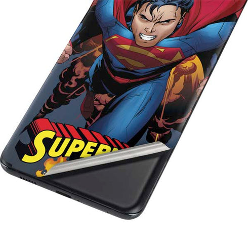 DC Comics Superman Action Flying Pose Galaxy S21 Plus 5G Skin